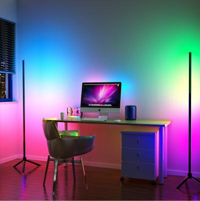 China F102 Modern Designer USB LED Floor Lamp RGB Rechargeable Floor Standing Corner Space Saving Minimal Light for Living Room for sale