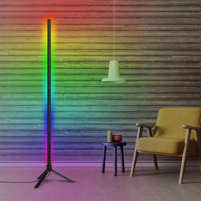 China New Style Modern Nordic Multi Color LED Luminescent Lamp Modern Floor Corner Lamp Led Smart Light for sale