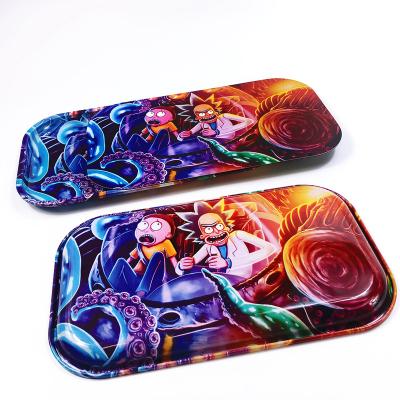 China 2022 Metal Rolling Tray 18*12.5cm Canister Rolling Tray Rolling Tray Custom Made Weed Tray Matel Wholesaler for sale