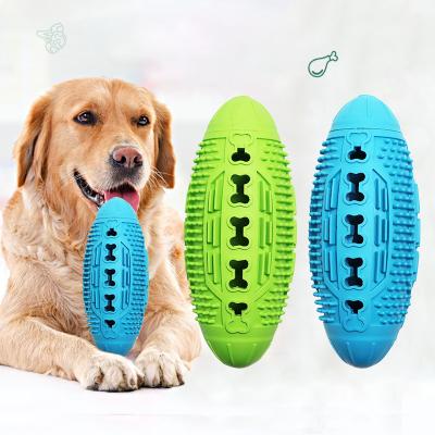 China Interactive Pet Dog Teeth Toothbrush Clean Goods Stored Rubber Leakage Food Training Toy for sale