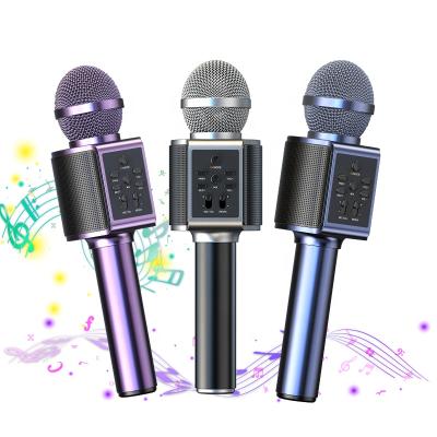 China Portable Handheld USB Microphone Karaoke Player For Home Party KTV Music Singing Playing Kids Wireless Karaoke Microphone K88 With Speaker for sale