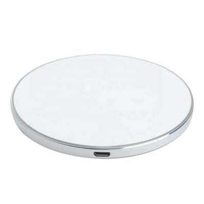 China 5W/10W Ultrathin Qi Round Mobile Phone Fast Wireless Charger for iPhone, for Samsung for sale