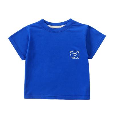 China Lovely anti-pilling children's new summer quick-drying Outwear baby clothes soft top short sleeve cotton T-shirt for sale