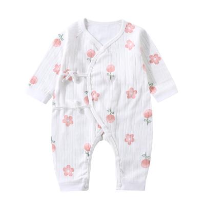 China Cotton Short Sleeve Cotton Breathable Onesie Comfortable Wholesale Baby Clothes Romper Simple Cute Printing Organic Onesie for sale