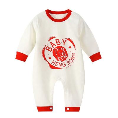 China Breathble Cotton Printing Baby Romper Comfortable Long Sleeve Warm Home Clothes For 6-9month 10000 Full Carton Autumn 100% Cotton Women Rompers for sale