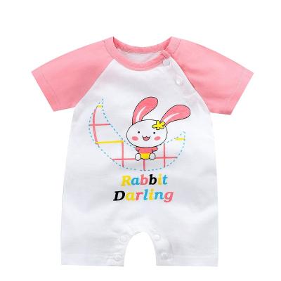 China 100% Breathble Baby Clothes Hes Romper Colorfulblack Cartoon Cotton Shobackpack Bagolesale Cardboard Summer Comfy Newborn Short Breathble Support HS01 for sale