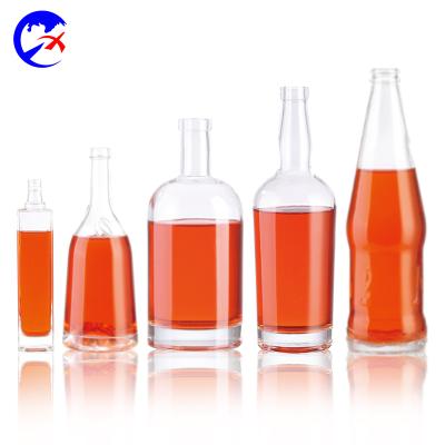 China 50ml 100ml Tube Shape Wine Glass Bottle Beverage Wine Bottle Wholesale Price for sale