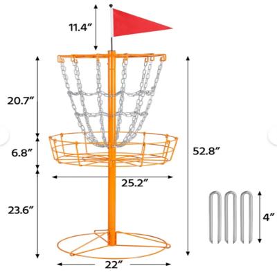 China Inflatable Toy PDGA Approved Stationary Disc Golf Baskets /Disc Golf Basket For Outdoor/Metal Wire Golf Basket for sale