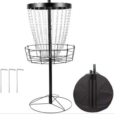 China Professional Inflatable 52 Inch Height Practice Steel PDGA Disc Golf Basket Toy / Galvanized Disc Golf Basket for sale