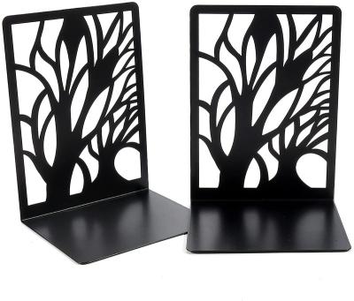 China Desktop Metal Bookends, Premium Book Ends for Book Shelves, Black Book Ends for sale