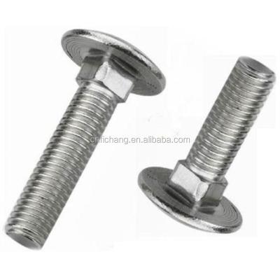 China M12 Din 603 Steel Mushroom Head Carriage Bolts Carriage Neck Hot DIP Bolt And Nut Galvanized And Square for sale