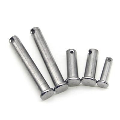 China Stainless Steel Stainless Steel Pin With Flat Head Hole DIN 1444 / ISO 2341 Pivot Pins for sale