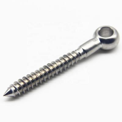 China DIN444 Round Stainless Steel 304 316 Eye Screw Wood Eyelet CNC Lathe Wood Screw for sale