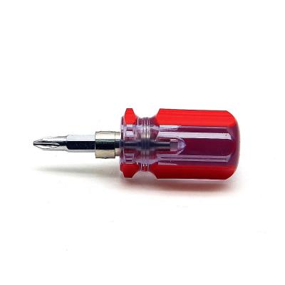 China Plastic Multi Function Red And White Pocket Mini Small Toy DIY Appliance Electronics Screwdriver Torx Slotted Screwdriver for sale