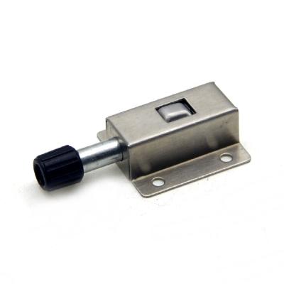 China Galvanized window auto barrel steel wire stainless steel push button open door bolt spring load lock slding latch for sale