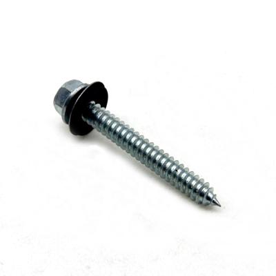 China Round High Strength Hex Head With Steel Galvanized Flange Self Drilling Screw for sale