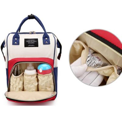 China RFID large capacity mummy bagfor usable handle and travel mummy bag fashion waterproof Diaperbackpack mummy bag for sale