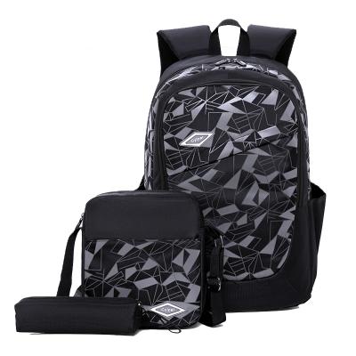 China Waterproof School Bags For Teenagers 3 In Sets Waterproof School Backpack Newest Unisex Custom Fashion Backpack for sale