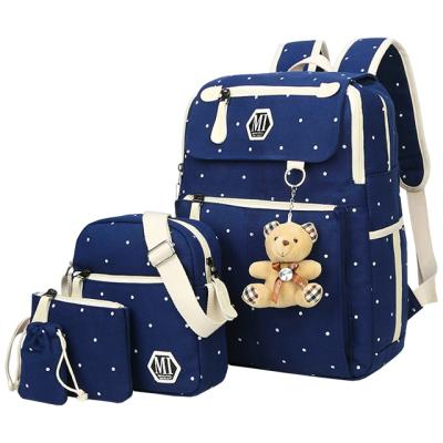 China 2021 New Wave Design Cute Kid Backpack School Bag Set Stitch Waterproof Backpack For Girls for sale