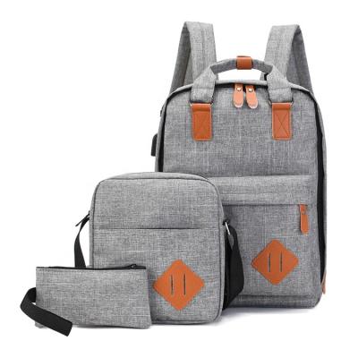 China Durable Denim Backpacks Folding Latest Cool Bags For Girls Set Schoolbags For High School for sale