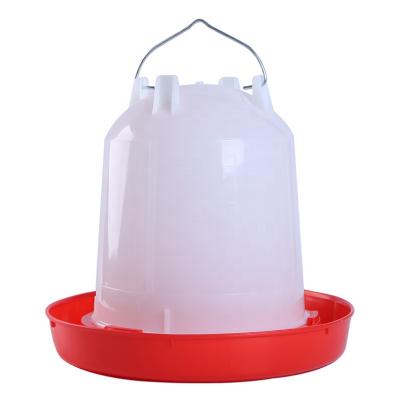 China 11L Farms Animal Drinkers Red And White Other Nipple Drinker Feeder Chicken Animal Production Equipment for sale