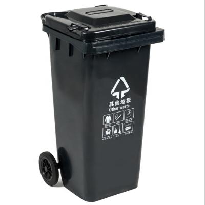 China Sustainable Durable Outdoor Wheelie Trash Can With Foot Pedal for sale