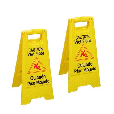 China Customized Plastic Yellow Caution Sign Board For Warning Sign 62x30cm for sale