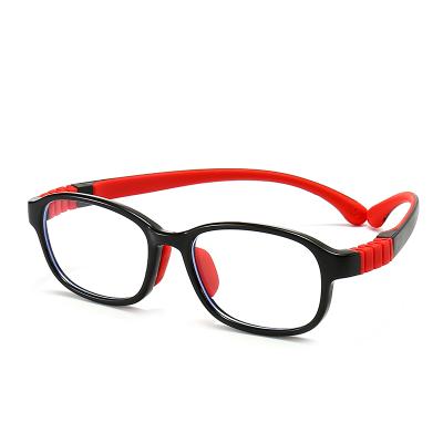 China Fashionable Kids Blue Blocking Oval Lens Frame Kids TR90 Kids Optical Frame Stock for sale