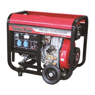 China 2.0KW-6.0KW Cart Open Type Portable Air Cooled Small Diesel Engine Generator LDG6000CL(E)/LDG7500CL(E) for sale