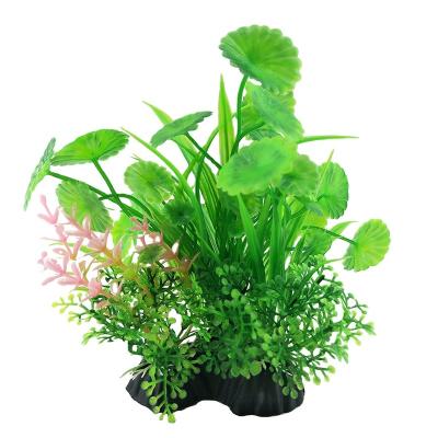 China Decorate the rock aquascape landscape and aquarium ornaments aquarium simulation decorative plastic water plants for sale