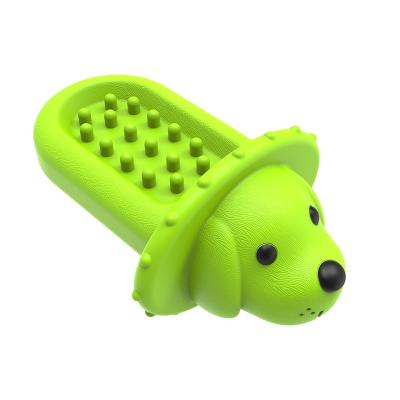 China New Viable Amazon Pet Products Dog Licking Mat Dog Cage Fun Dog Toy Interactive Sharp Interactive Teeth Cleaning Stick for sale