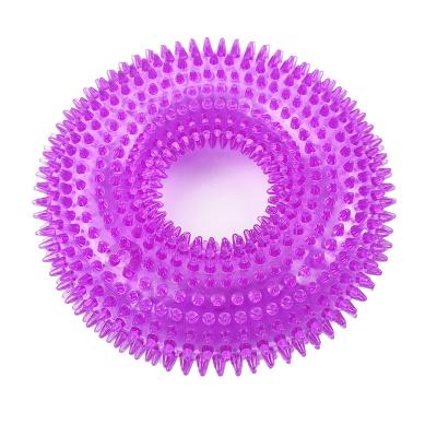 China Durable Bite Voice Toy Ball Resistant Amazon Big CatGolden Barbed Hair TPR Teeth Grinding Dog Clean Toy for sale