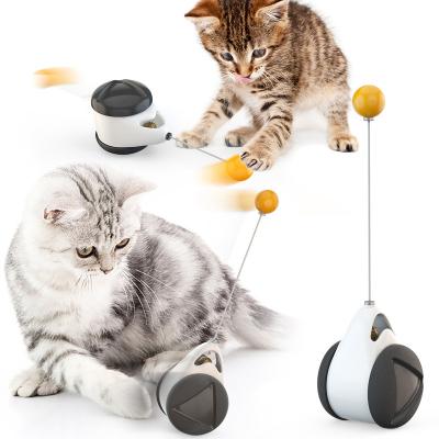 China New amazon explosion pet cat toy tumbler self-hi viable border ball cat feather stick feather artefact bite-resistant artefact for sale