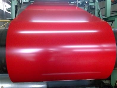 China Customized Red or Blue Color Prepainted Galvanized Steel Coil For workshop , door for sale