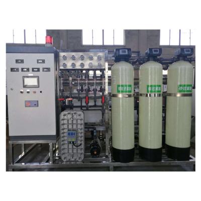 China Eco-friendly Industrial RO Plant High Pure Water Treatment With New EDI Ion Exchange Water Treatment Plant for sale