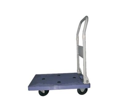 China Storage Stainless Steel Platform Utility Cart Folding Hand Push Platform Trolley Cart Platform Cart for sale