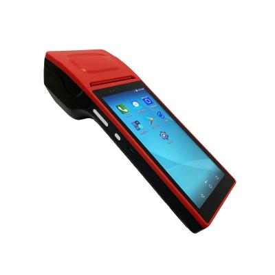 China Cheap Restaurant Ordering Handheld POS Device Android Terminal With 8GB Printer for sale