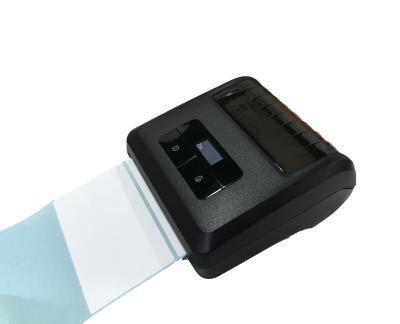 China 80mm Black And White Handheld Movable Thermal Barcode Blue Tooth Label Printer for sale