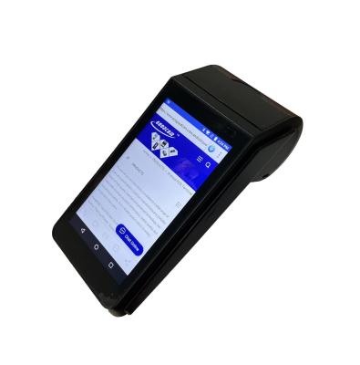 China Bus Ticket Printing Handheld Mobile 4G PDA Smart Touch Screen Tablet Android POS 8GB for sale