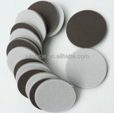 China Polishing surface 3mm sponge corundum sanding disc with lint backing type suit to polishing mobile case watch case for sale