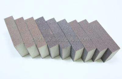 China Polishing famous and high quality sponge sand block to dry and wet polishing for wooden paint and metal for sale