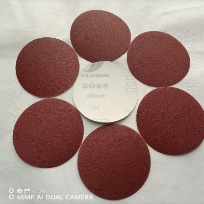 China Polishing 5 Inch White Color Sanding Discs 125mm Grit Assorted Hole Hook And Loop Sanding Discs for sale