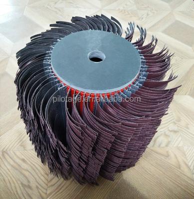 China Abrasives sanding cloth threadlike buffing wheel automiatic polishing wheel 300mm for sale