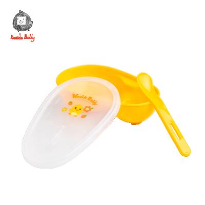 China BPA FREE Plastic Baby Food Grinder Bowl With Spoon Baby Food Container With Lid And Spoon Child Food Box for sale