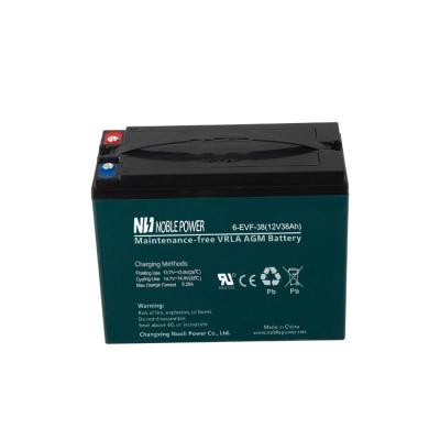 China Power Tools Low Price Good Quality 5 Years Life Lead Acid Battery Designed 12V38Ah 6-EVF-38 for sale