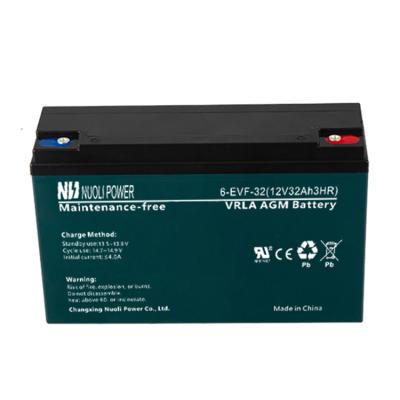 China Safe toy battery 12V32Ah cost effective prices to use 6-EVF-32 lead acid battery for sale