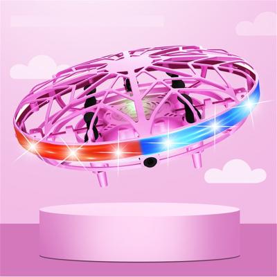 China Infrared Sensor Glow Stunt UFO Manually Operated Led Drone With Five Head Induction Sensor Gesture Gift Aircraft Toys for sale