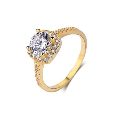 China Latest Design New Model FASHIONABLE Hot Selling Engagement Gold Wedding Rings for sale