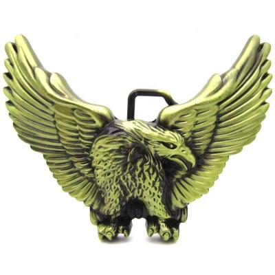 China Wholesale Western Buckle New Style Eagle Spreads 3D Wings Belt Buckle Vintage Western Buckle, Europe and America 3D Western Buckle for sale