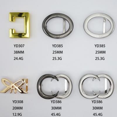 China Zinc Alloy Plate Buckle New Belt Buckle Can Be Customized Logo Plate Buckle Circle for sale